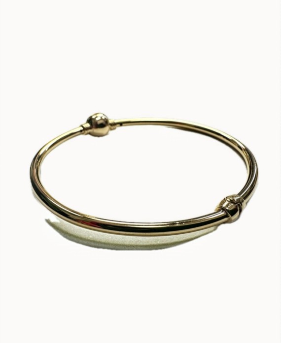 9-1-271843-2-Pulsera rígida imán de plata de ley 925 baño oro 18K