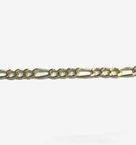 9-1-271857-1-Pulsera eslabones na de plata de ley 925 , baño oro 18K 2