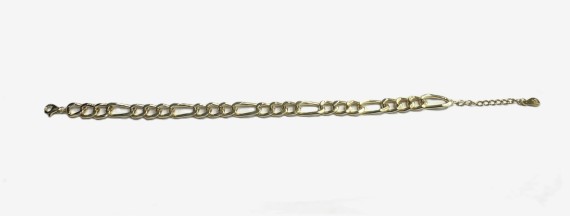 9-1-271857-2-Pulsera eslabones na de plata de ley 925 , baño oro 18K