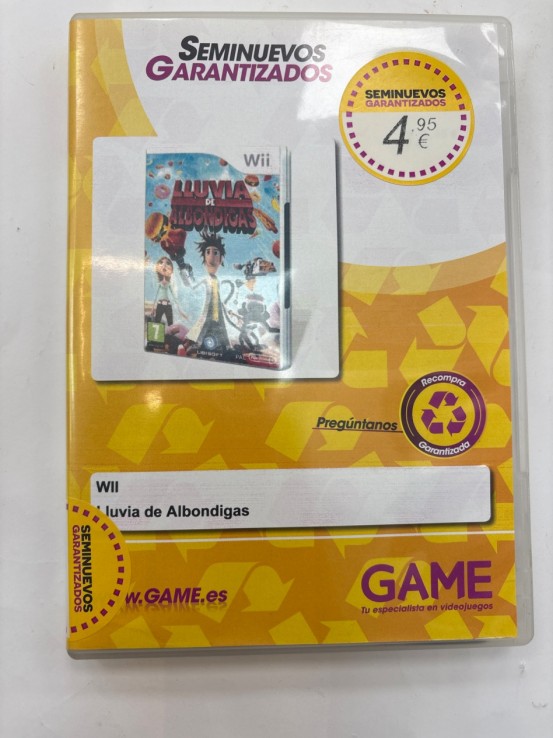 1-1-261028-1-Videojuego Wii Lluvia De Albondigas