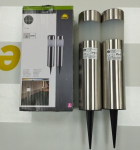 6-6-164629-1-Electricidad Pack de 2 balizas jardín solar exterior 