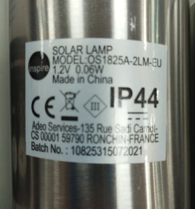 6-6-164630-1-Electricidad Pack de 2 balizas jardín solar exterior  2