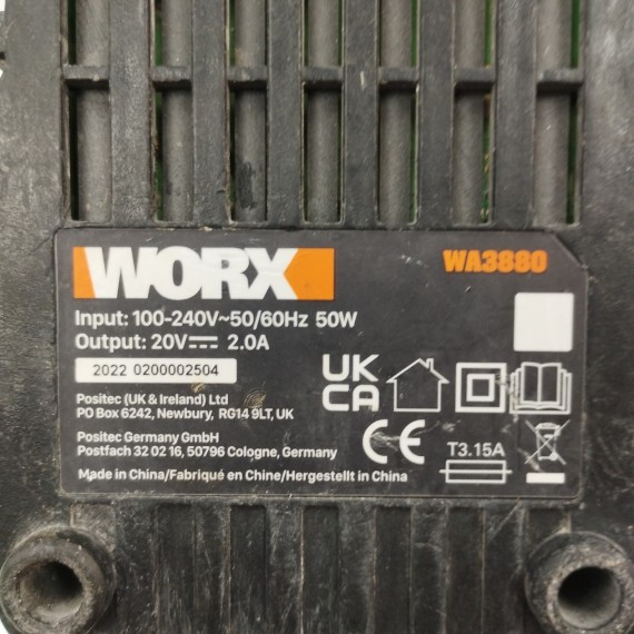 6-6-163182-3-Herramientas Eléctricas Lote Worx Martillo Taladro Y Amoladora
