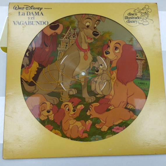6-6-160384-1-Coleccionismo musical Walt disney La dama y el Vagabundo