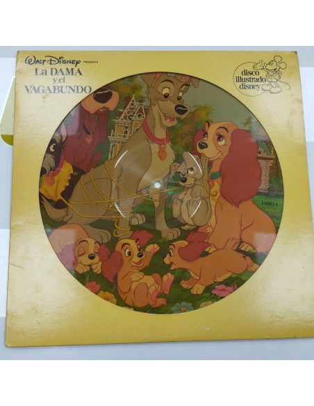 6-6-160384-1-Coleccionismo musical Walt disney La dama y el Vagabundo
