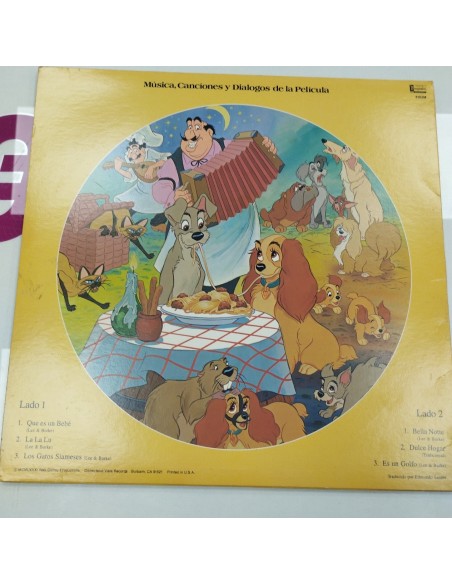 6-6-160384-2-Coleccionismo musical Walt disney La dama y el Vagabundo