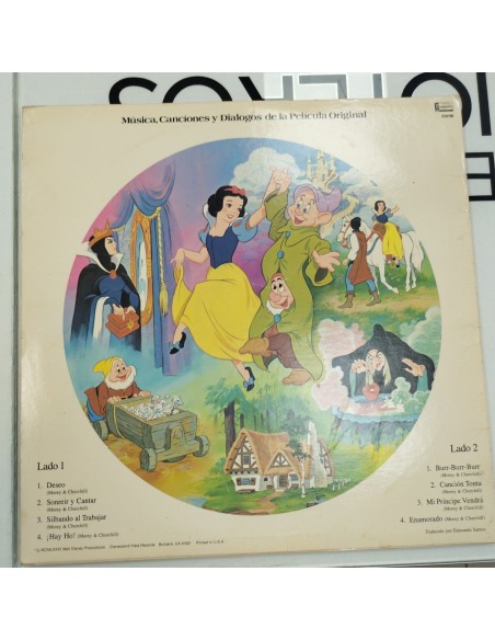 6-6-160460-2-Coleccionismo musical Walt Disney Blanca Nieves y los 7 enanitos