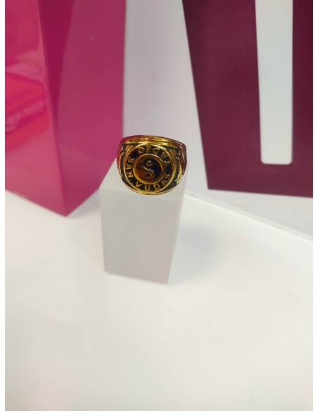 6-9-75547-1-Anillo acero dorado con yin y yang T25