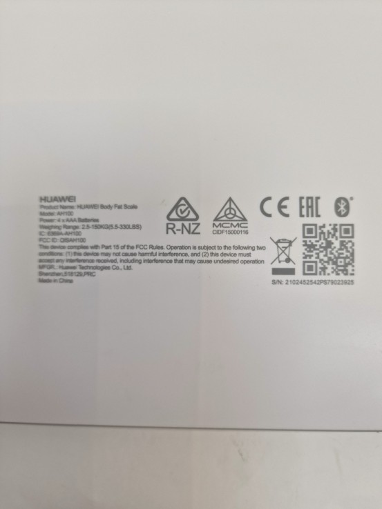 1-1-270692-3-Bascula baño Huawei Fat Scale AH100