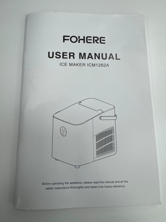 1-1-260343-4-Cocina FOHERE Maquina De Hielo Para Encimera 