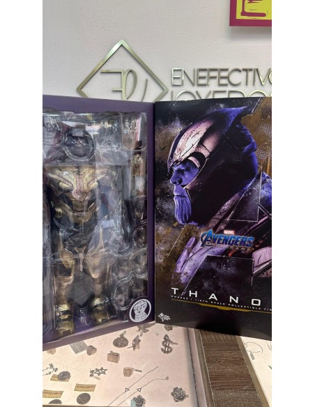 1-1-244393-2-Objetos Insólitos Hottoys-figuras De Acción Modelo Original De Thanos Endgame, Mms529, escala1 6 