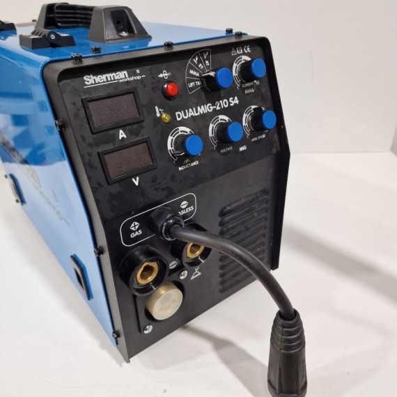 1-1-243174-1-Soldador Sherman DUALMIG 210 S4 MIG MAG TIG Soldadura Inverter Soldadora 200 Amp Gasless FLUX 
