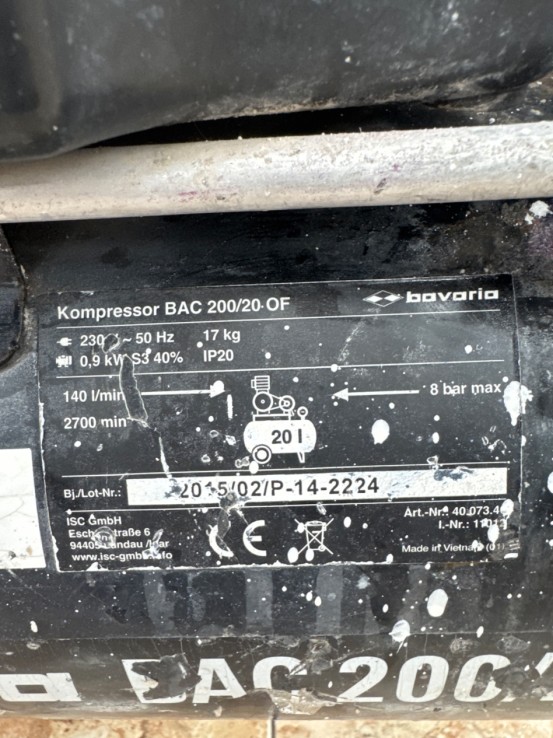1-1-261613-3-Compresor Bavaria Eac Negro