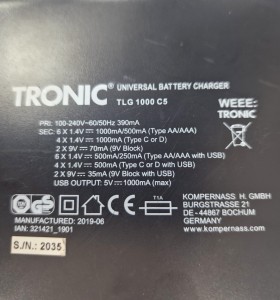 1-1-264496-2-Cargador Baterias Tronic TGL 1000 2