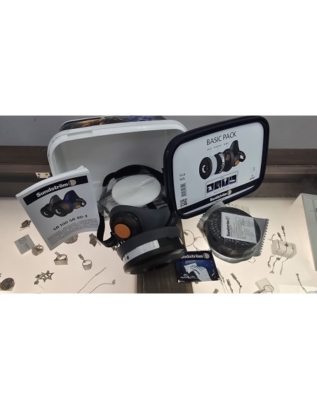 1-1-247774-1-Equipamiento Taller Sundström BASIC PACK Paquete De Media Máscara P3 Talla M L 