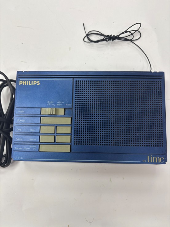 1-1-259699-5-Radio despertador Vintage Philips In Time D3342
