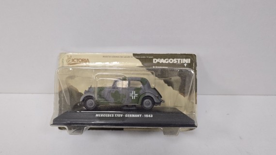 1-1-251614-1-Bebé y juguetes MERCEDES-BENZ 170V GERMANY 1943 WW2 1:43 CRIEL MODEL DeAGOSTINI