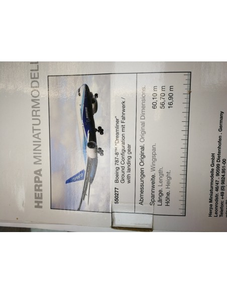 1-1-251662-5-Bebé y juguetes herpa miniaturemodelle boeing 787-8 dreamliner 550277