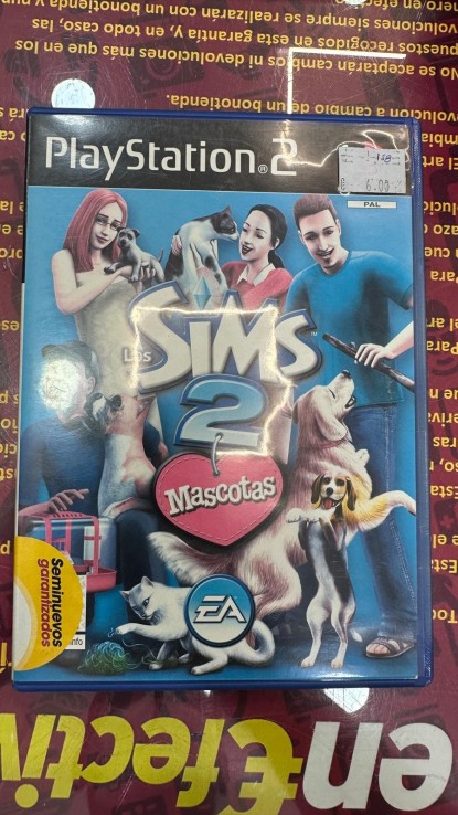 1-1-243588-1-Videojuego PS2 Los Sims 2 mascotas