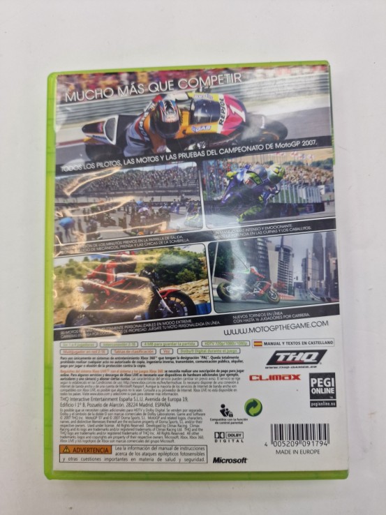1-1-261152-2-Videojuego Xbox 360 Moto GP 07