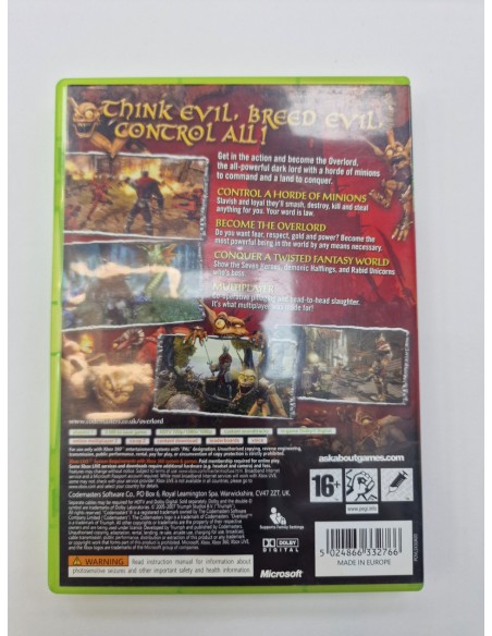 1-1-264837-2-Videojuego Xbox 360 Overlord