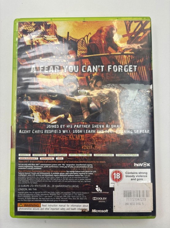 1-1-271572-2-Videojuego Xbox 360 Resdident Evil 5