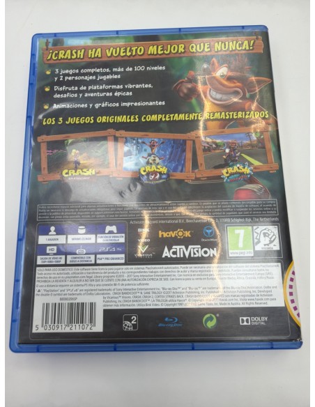 1-1-273114-3-Videojuego PS4 CRASH N Sane 