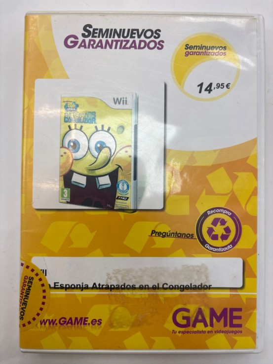 1-1-261027-1-Videojuego Wii Bob Esponja Atrapados En El Congelador