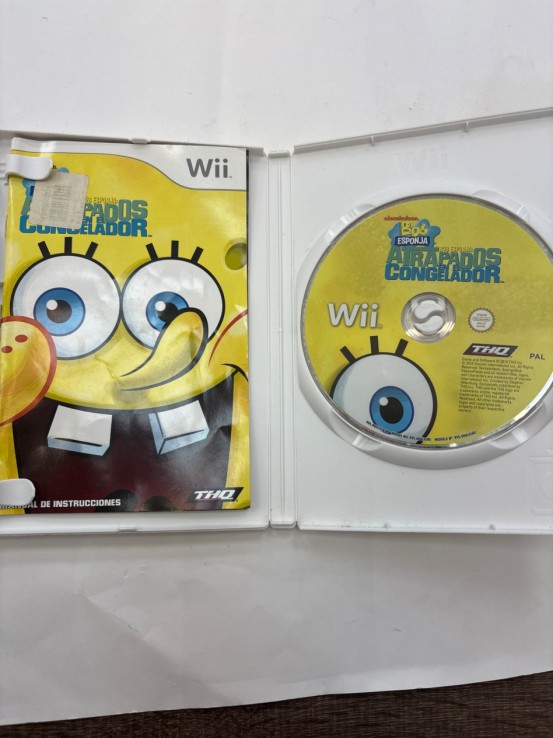 1-1-261027-2-Videojuego Wii Bob Esponja Atrapados En El Congelador