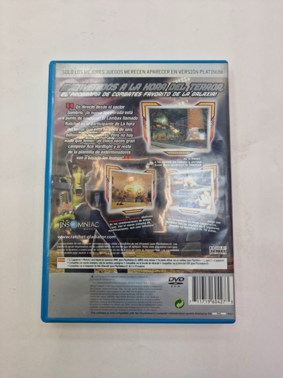 1-1-263866-2-Videojuego PS2 Ratchet Gladiator 
