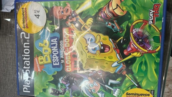 1-1-243554-1-Videojuego PS2 Bob esponja y amigos Globs of doom