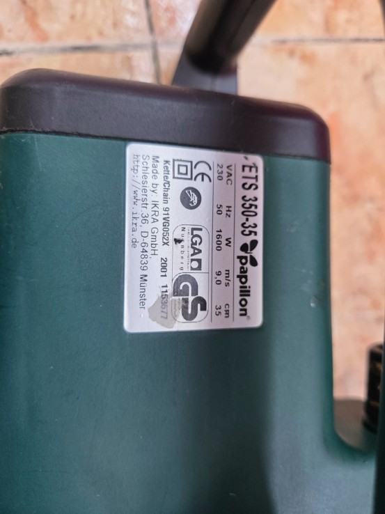 1-1-273329-4-Motosierra Papillon ETS 350-35 1600W