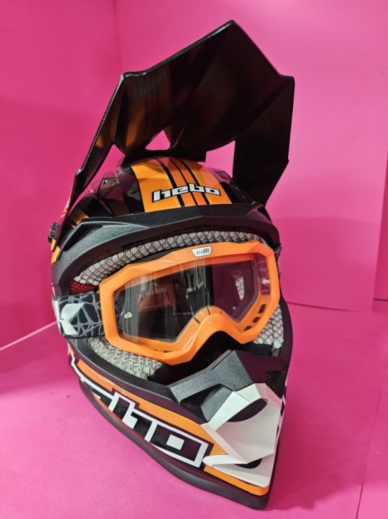 8-8-73073-1-Casco Integral Hebo KONIK MX V321 (TL) Gafas protectoras UNIK