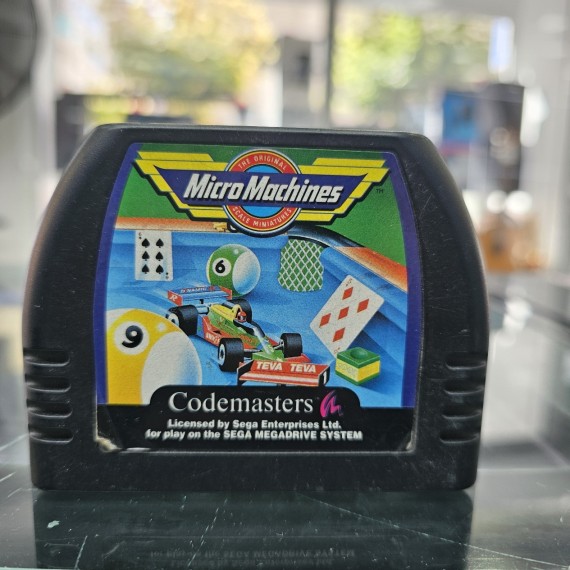 8-8-63089-1-Videojuego Sega MicroMachines CodeMasters (Sin Caja)