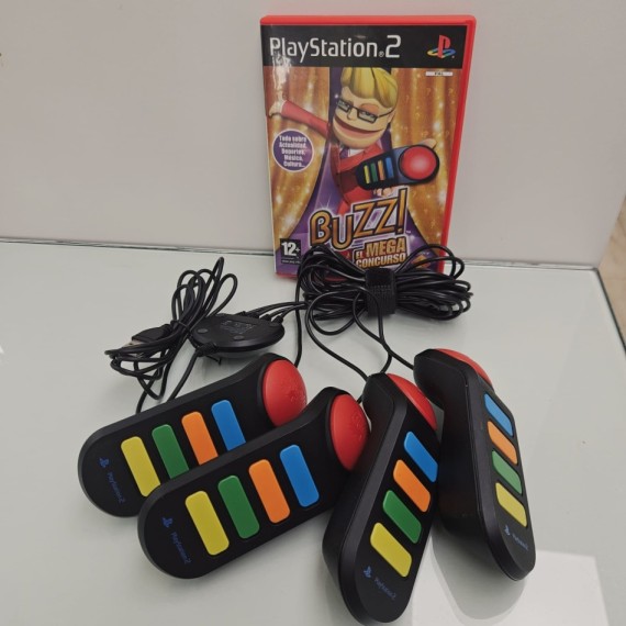8-8-75540-1-Videojuego PS2 Buzz : El mega concurso mandos