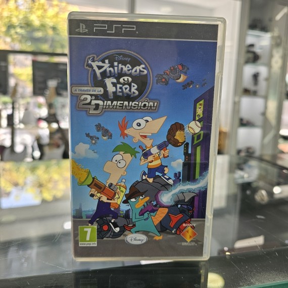 8-8-62660-1-Videojuego PSP Phineas y Ferb 2ª dimension