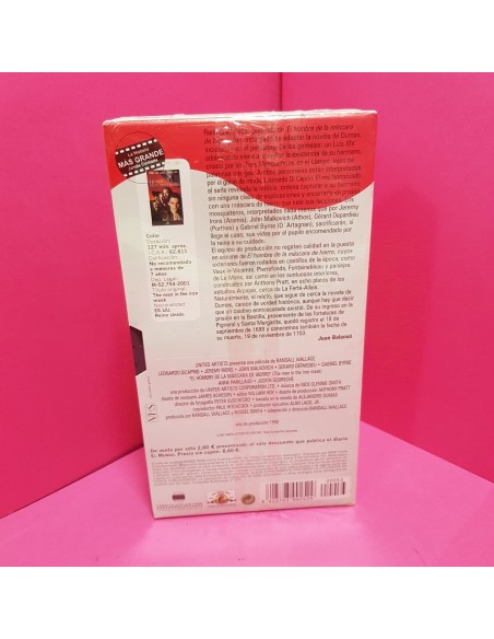 8-8-66657-2-Cine, DVD y películas VHS El Hombre de la Mascara de Hierro