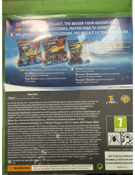 8-8-73432-3-Videojuego Xbox One Dimensions