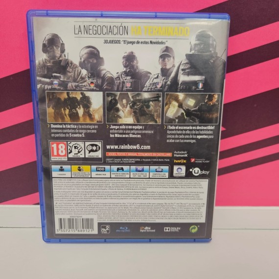 8-8-76295-2-Videojuego PS4 Tom Clancys Rainbow Six Siege