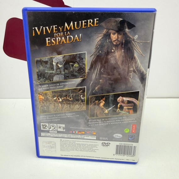 8-8-76128-3-Videojuego PS2 Piratas del caribe en el fin del mundo 
