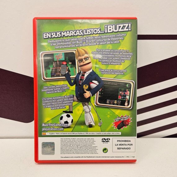 8-8-78363-2-Consola PS2 Buzz: El gran concurso de deportes
