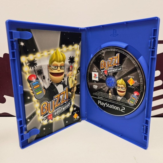 8-8-78364-3-Consola PS2 Buzz: Hollywood