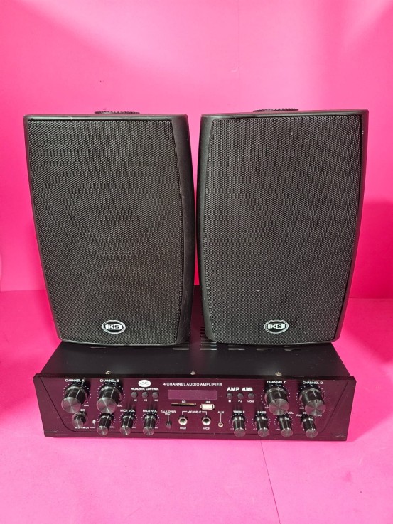 8-8-70124-7-Amplificador HiFi Acoustic Control AMP 435 2 Altavoces ks4076 30w 8ohm bases