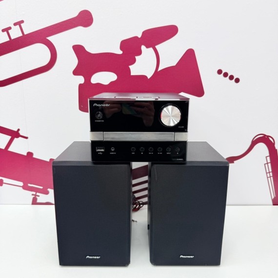 8-8-75858-5-Música Profesional Minicadena Pioneer X-EM22 - Negra Sin Mando 