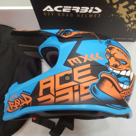 7-7-69814-2-Casco Integral Casco Moto Cross Steel Junior (51-52Cm) SIN USO
