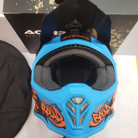 7-7-69814-3-Casco Integral Casco Moto Cross Steel Junior (51-52Cm) SIN USO