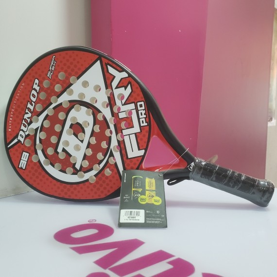 7-7-71702-1-Deportes Pala de padel Dunlop Fury Pro Roja (Sin uso)