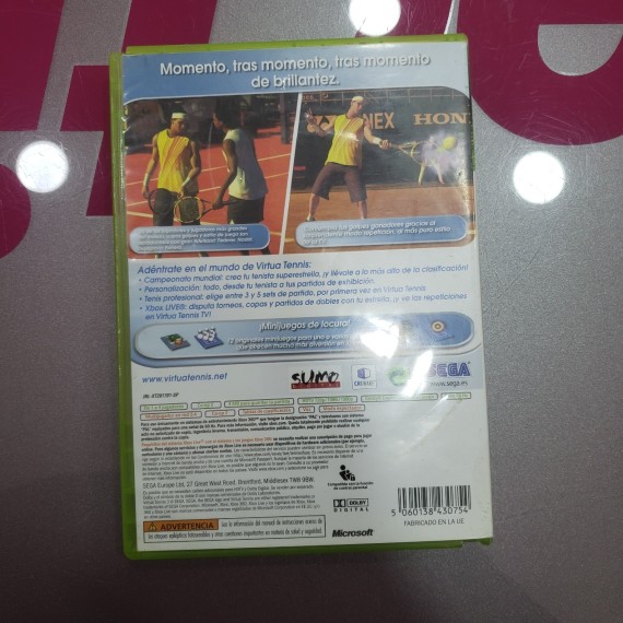 7-7-74000-2-Videojuego Xbox 360 Virtual Tennis 3