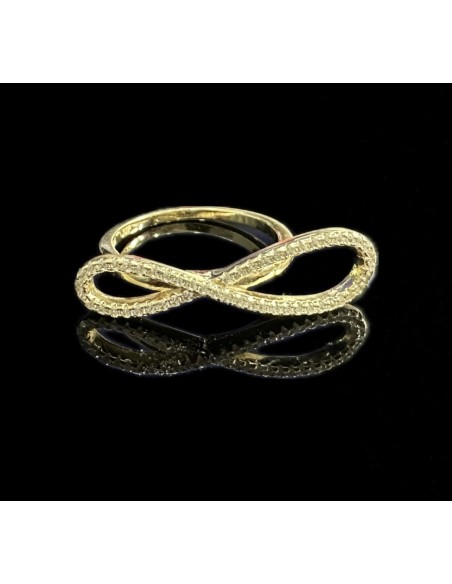 7-1-246693-1-Anillo infinito piedras de plata de ley 925 baño oro 18K