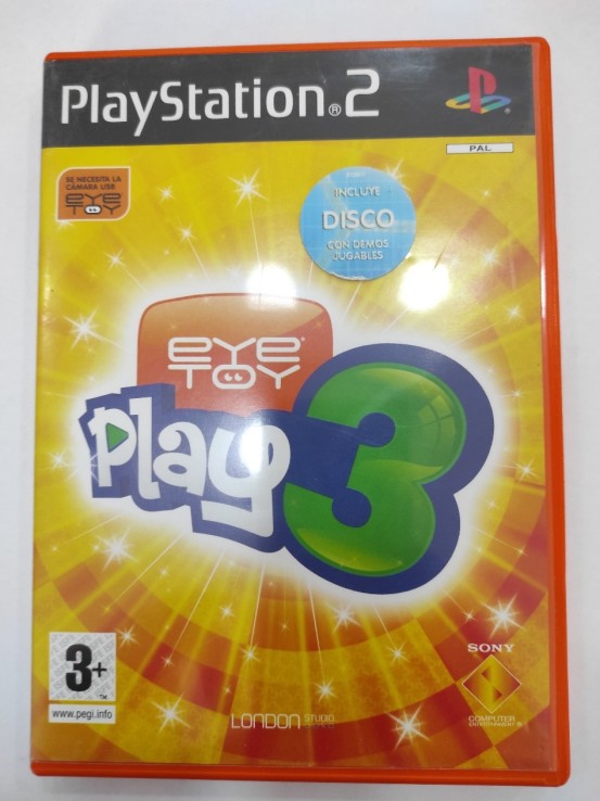7-7-39229-1-Juego Ps2 Eye Toy Play 3 Camara